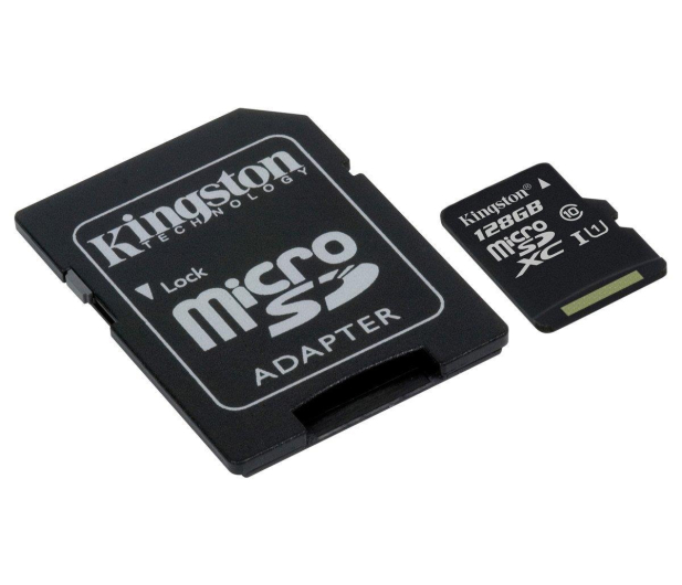 KINGSTON microSD 128GB Class10 Canvas Select 80/10MB/s + adapter SD (SDCS/128GB) - 408960 - zdjęcie 3
